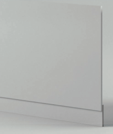 KDK 100% Waterproof Bath End Panel 800mm Light Grey